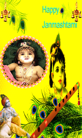 Imagen 2 para Krishna Janmashtami Frame…