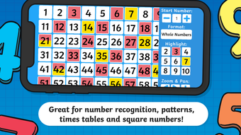 Imagen 0 para Twinkl 100 Square Number …