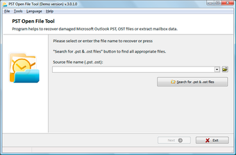 Image 0 for PST Open File Tool