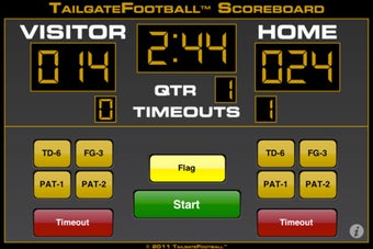 Image 0 for TailgateFootball Scoreboa…