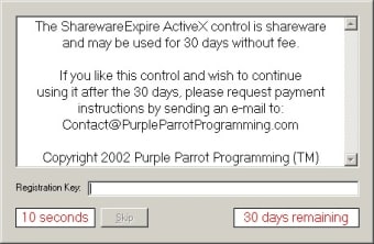 Image 0 for Shareware Expire ActiveX