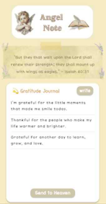 Image 0 for Angel Note -Daily PrayerB…