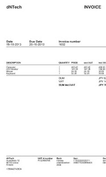 Image 2 for Invoice2pdf