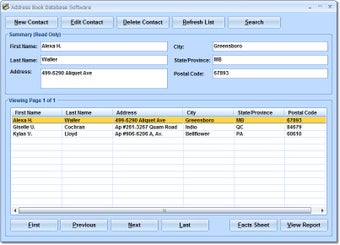 Image 0 for Address Book Database Sof…