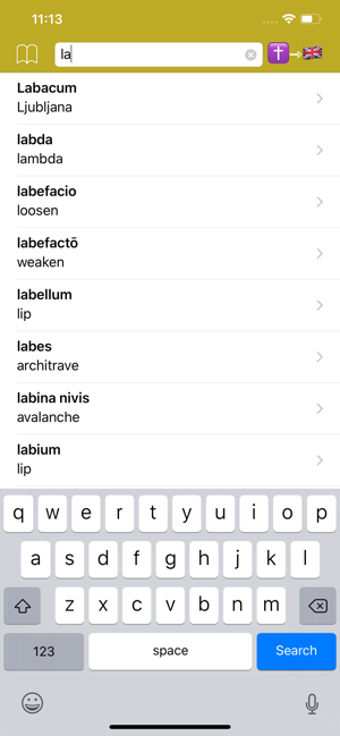 Image 3 for Latin Dictionary - offlin…