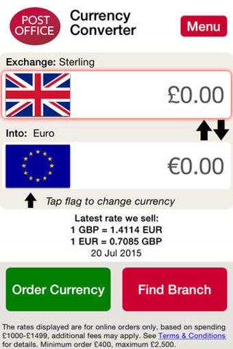 Image 0 for Post Office Currency Conv…