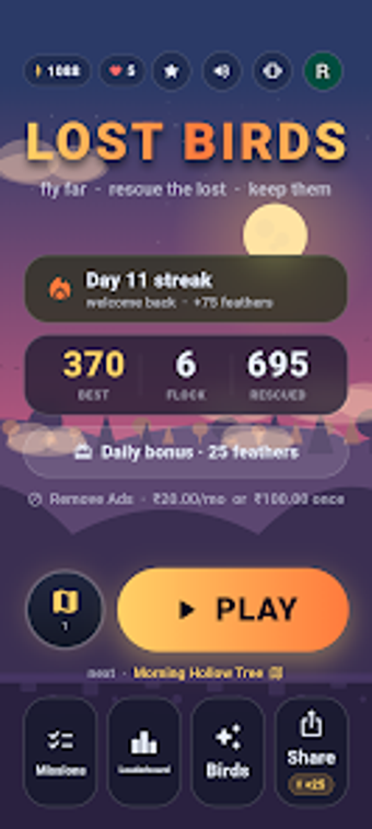 Image 0 for Lost Birds: One Tap Bird …