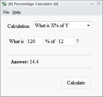 Image 0 for Percentage Calculator