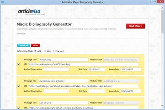 Image 1 for ArticleVisa Magic Bibliog…