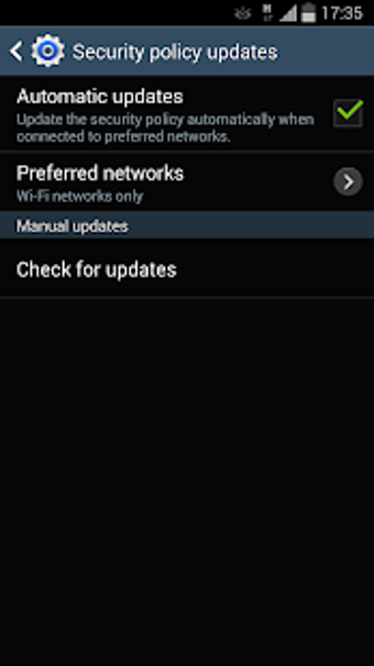 Imagen 1 para Samsung Security Policy U…