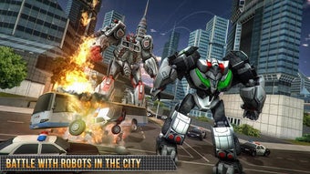 Imagen 1 para Real Gangster Robot Car T…