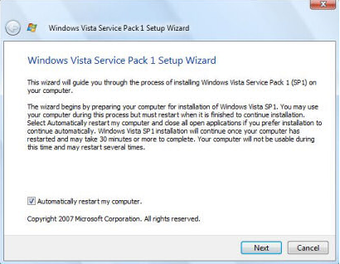 Image 0 for Windows Vista Service Pac…