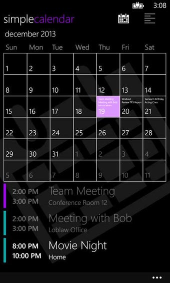 Image 0 for Simple Calendar for Windo…