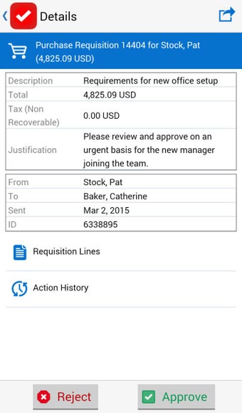 Imagen 2 para Approvals for EBS