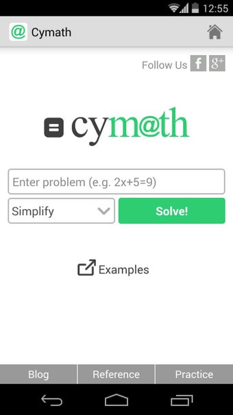 Image 0 for Cymath