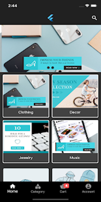 Imagen 1 para Flutter app for woocommer…