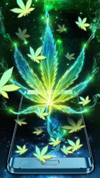 Image 0 for Neon Smoke Weed Live Wall…