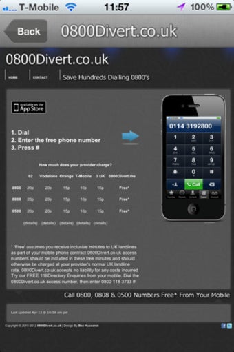 Image 0 for 0800 Divert - Save money …