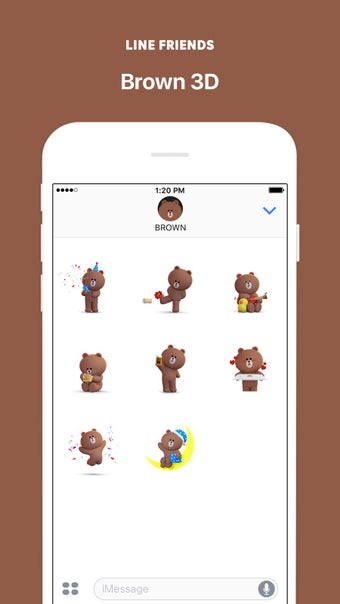 Imagen 0 para Brown 3D - LINE FRIENDS