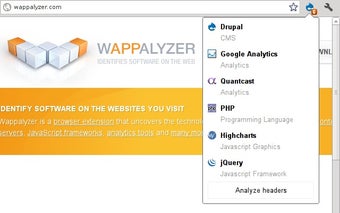 Image 0 for Wappalyzer for Chrome
