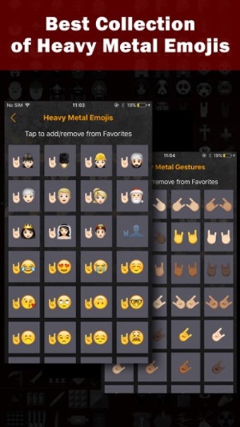 Imagen 2 para Heavy Metal Emoji Keyboar…