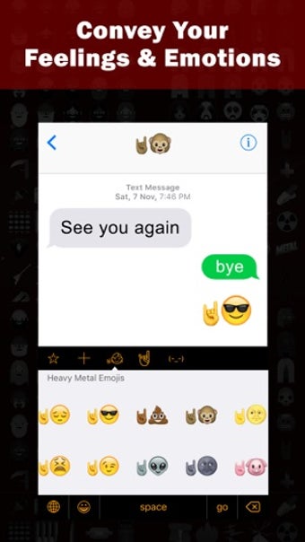 Imagen 3 para Heavy Metal Emoji Keyboar…