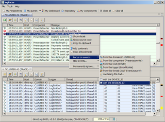 Image 1 for LogFaces client for Linux…