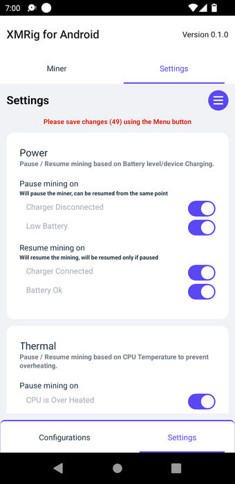 Image 0 for XMRig for Android