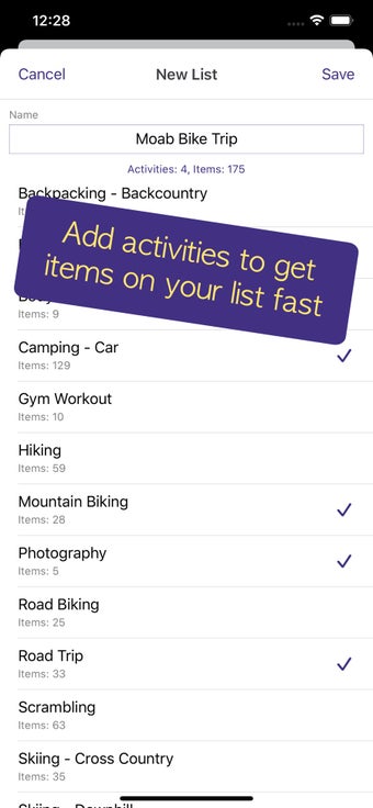 Image 2 for PackCheck Packing List