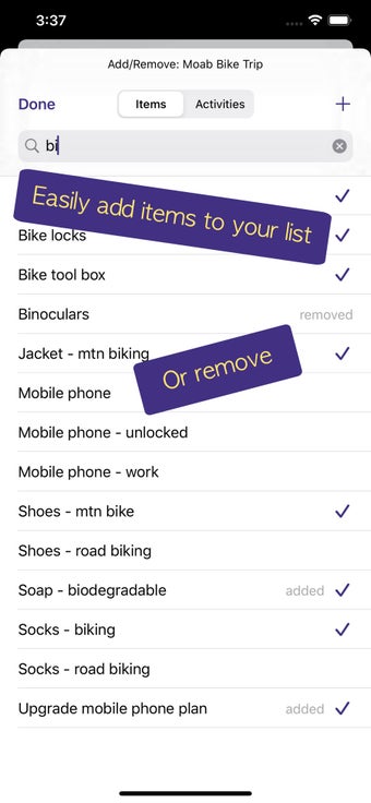 Image 3 for PackCheck Packing List