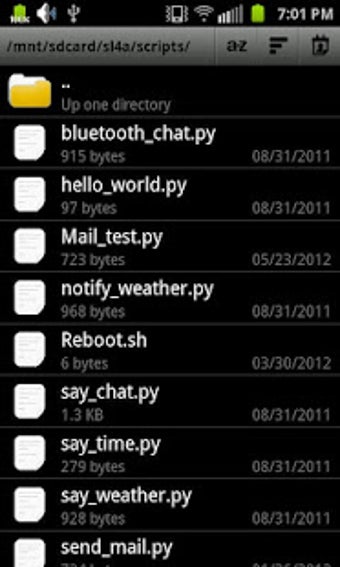 Image 1 for SL4A Script Launcher