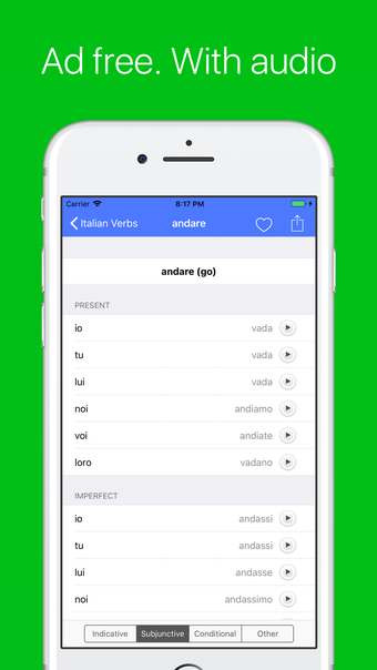 Image 0 for Italian Verb Conjugator -…