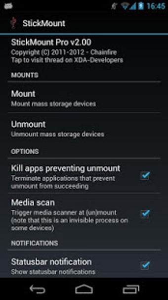 Imagen 1 para [root] StickMount