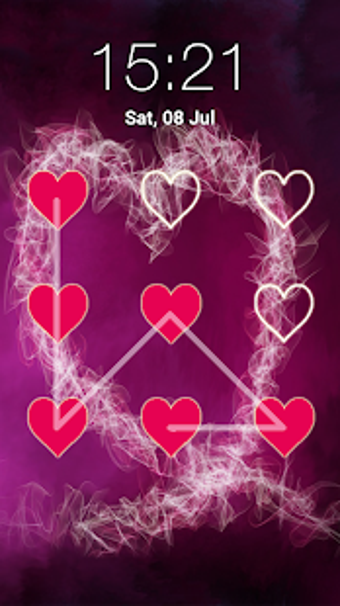 Image 1 for Heart Pattern Lock Screen