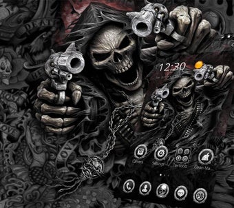Imagen 3 para Hell Devil Death Skull Th…