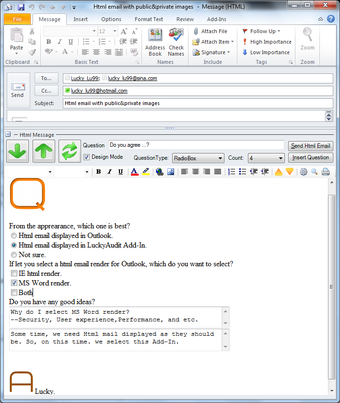 Image 0 for LuckyAudit Html Mail Add-…