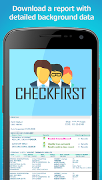 Image 1 for CheckFirst Background Che…