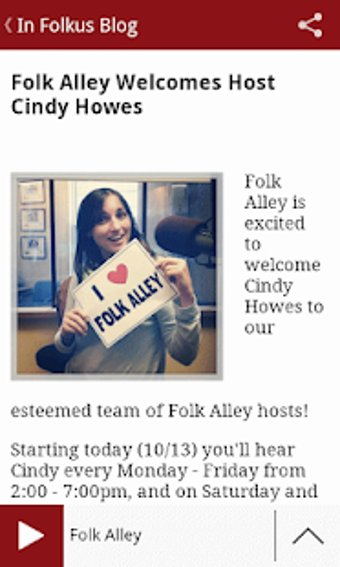 Image 1 for Folk Alley Player
