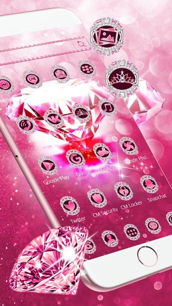 Imagen 3 para Pink Diamond Theme Wallpa…