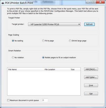 Image 0 for PDF2Printer for Windows 8