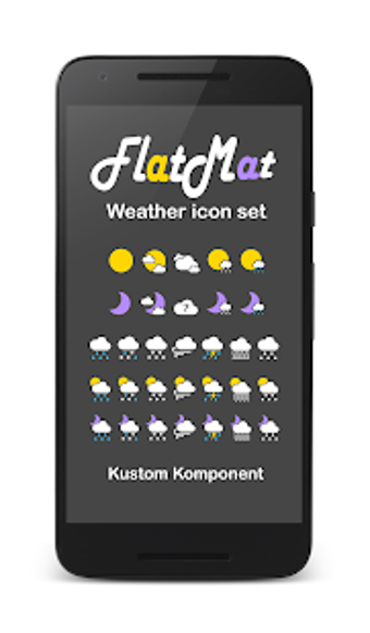 Image 3 for FlatMat Weather icon set …