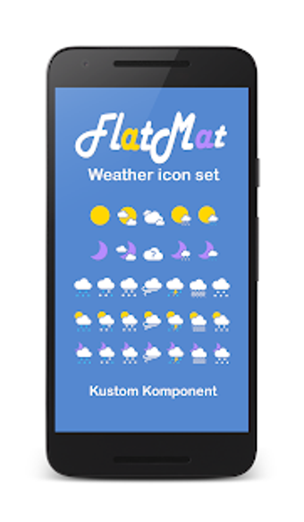 Image 0 for FlatMat Weather icon set …