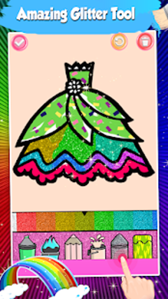 Imagen 1 para Glitter Dresses Coloring …
