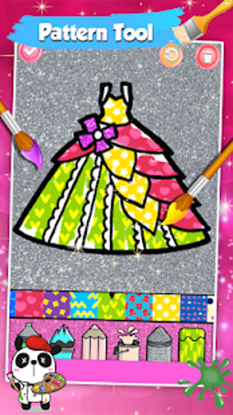 Imagen 3 para Glitter Dresses Coloring …