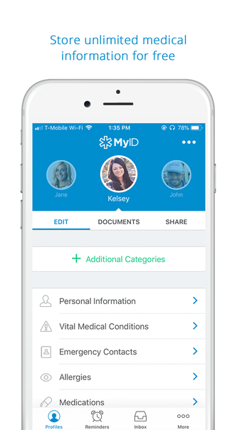 Image 0 for MyID Medical ID Profile