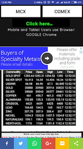 Imagen 2 para Mcx Live Rate