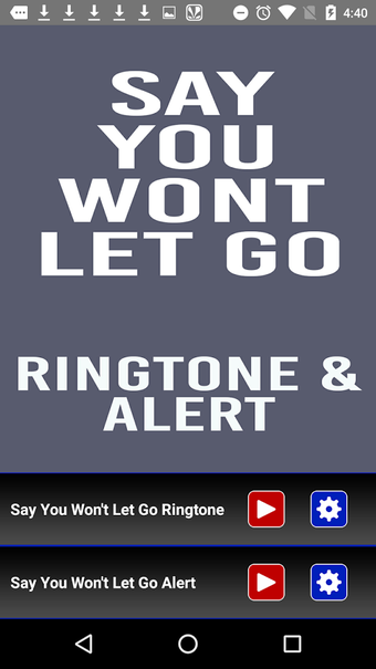 Imagen 2 para Say You Wont Let Go Ringt…