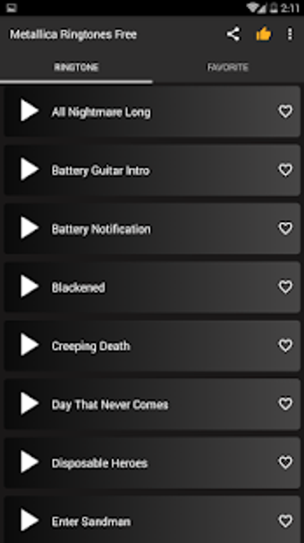 Image 0 for Metallica Ringtones free