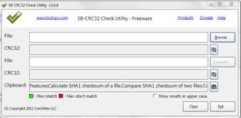 Image 0 for SB-CRC32 Check Utility