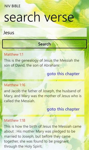 Image 1 for NIV Bible for Windows 10